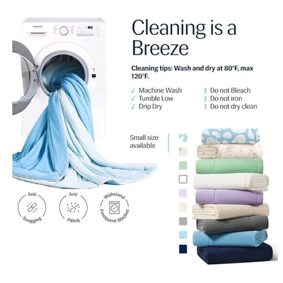 New! REST Evercool Cooling Comforter Queen For Hot Sleepers White 90”x90” $229 - Picture 8 of 10